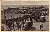 Bilhete postal ilustrado de Póvoa de Varzim:  Esplanada da Praia de banhos | Portugal em postais antigos