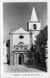 Bilhete postal de Óbidos, Igreja Santa Maria | Portugal em postais antigos 
