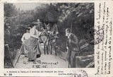 Bilhete postal de Dona Amélia no parque da Pena | Portugal em postais antigos
