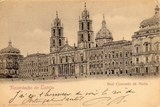 Bilhete postal ilustrado do Real Convento de Mafra | Portugal em postais antigos 