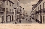 Bilhete postal da Rua de São João, Angra do Heroísmo, Açores | Portugal em postais antigos