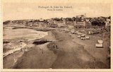 Bilhete postal ilustrado de São João do Estoril, Praia de banhos | Portugal em postais antigos 