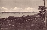 Bilhete postal ilustrado de São Tomé e Principe, Vista da Cidade | Portugal em postais antigos