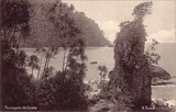 Bilhete postal ilustrado de São Tomé e Principe, Paisagem da costa | Portugal em postais antigos