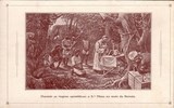 Bilhete postal ilustrado das Missões Cucujães no Ultramar, Santa Missa no meio da floresta  | Portugal em postais antigos 