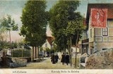 Bilhete postal ilustrado de Colares, estrada Bela da Rainha | Portugal em postais antigos 