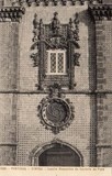 Bilhete postal ilustrado de uma Janela Manuelina do Castelo da Pena, Sintra | Portugal em postais antigos 