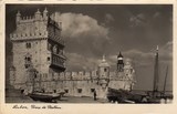 Bilhete postal antigo de Lisboa , Portugal: Torre de Bélem - 123