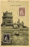Bilhete postal antigo de Lisboa , Portugal: Torre de Bélem - 97