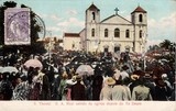  São Tomé Sua Alteza Real saindo da igreja depois do Te Deum 