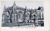 Bilhete postal antigo de Tomar, Convento de Cristo, fachada da Igreja​ | Portugal em postais antigos 