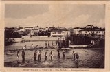 Bilhete postal antigo do Rio Nabão - desaçoriamento, Tomar   | Portugal em postais antigos