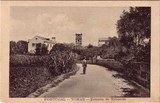 Bilhete postal ilustrado da Estrada da Nabância, Tomar | Portugal em postais antigos