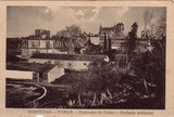 Bilhete postal ilustrado da Fachada ocidental do Convento de Cristo, Tomar | Portugal em postais antigos