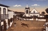 Bilhete postal da Tourada á corda, Sao Bartolomeu de Regatos, Angra do Heroísmo | Portugal em postais antigos