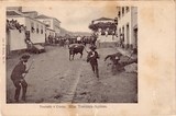 Bilhete postal da Tourada á corda, Angra do Heroísmo, Açores | Portugal em postais antigos
